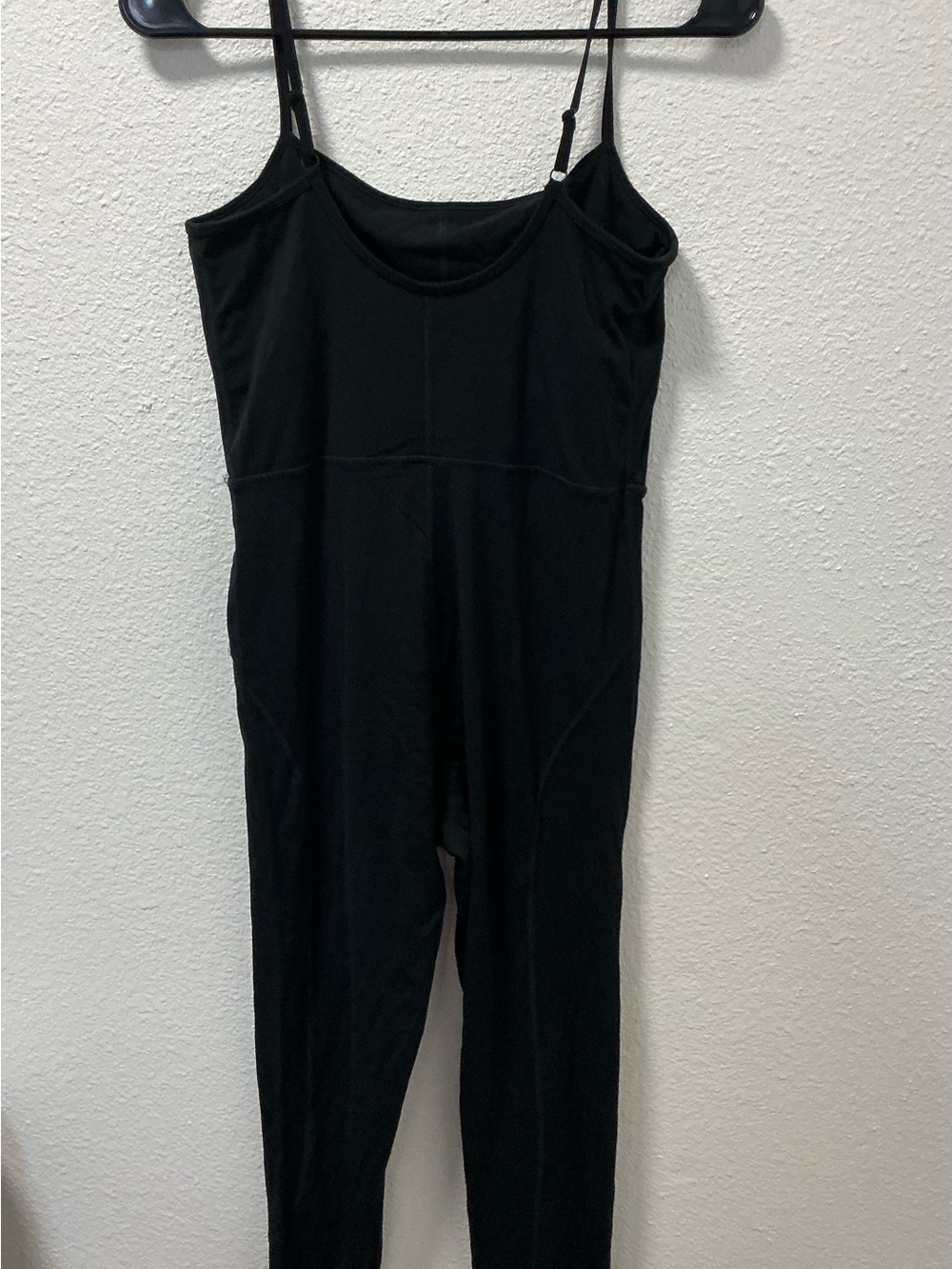 Quince Black Spaghetti-Strap Jumpsuit size medium